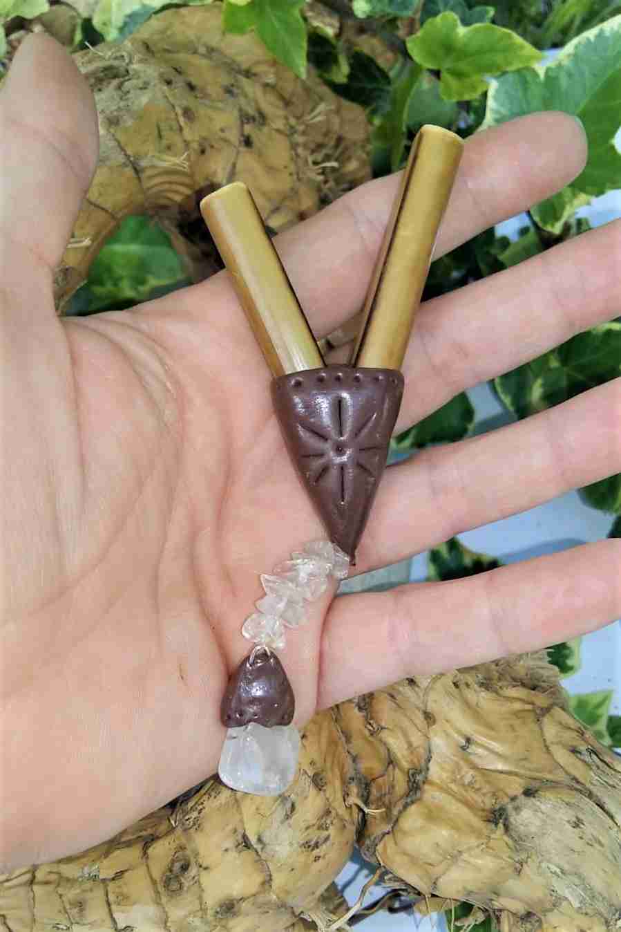 Kuripe Bambu Pendente Quarzo Bianco Kuripe-Bambu-Quarzo-Bianco.pendente