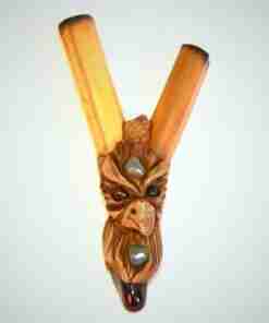 Kuripe Bambu Totem AQUILA Amuleto con pietre potenti Kuripe Bambu Totem Aquila e pietre magiche