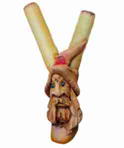 Kuripe-Bambu Totem Mago Folletto-Amuleto Pietre potenti