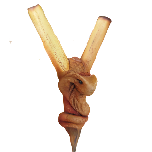 Kuripe Bambu Totem COBRA Amuleto con Pietre potenti Kuripe bambu Totem COBRA Amuleto Pietre potenti