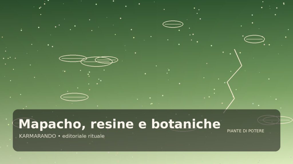 Mapacho, resine e botaniche tradizionali: differenze, qualità e come orientarsi meglio Mapacho, resine e botaniche tradizionali: differenze, qualità e come orientarsi meglio