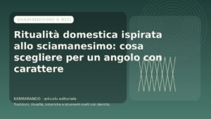 Ritualità domestica ispirata allo sciamanesimo: cosa scegliere per un angolo con carattere