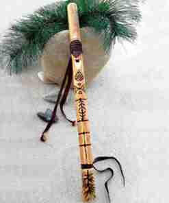 Flauto Siyotanka Vischio Flauto-Siyotanka-Vischio-Homemade-Nativo-Sciamanico-Pentagonale-Con-Custodia-5