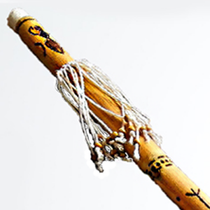 Sonaglio RainStick Shaman in Bamboo, Fatto a Mano con Rune Norreniche Loki: strumento per cerimonie, meditazione e lavoro energetico